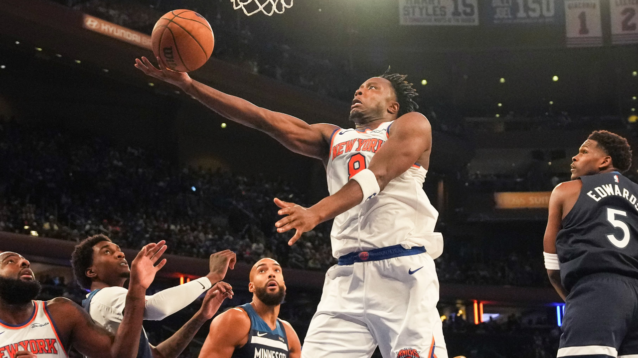 OG Anunoby mencetak 25 poin saat New York Knicks mengalahkan Minnesota Timberwolves dengan skor 137-114 pada Rabu (5/11) malam. (Foto: AP)