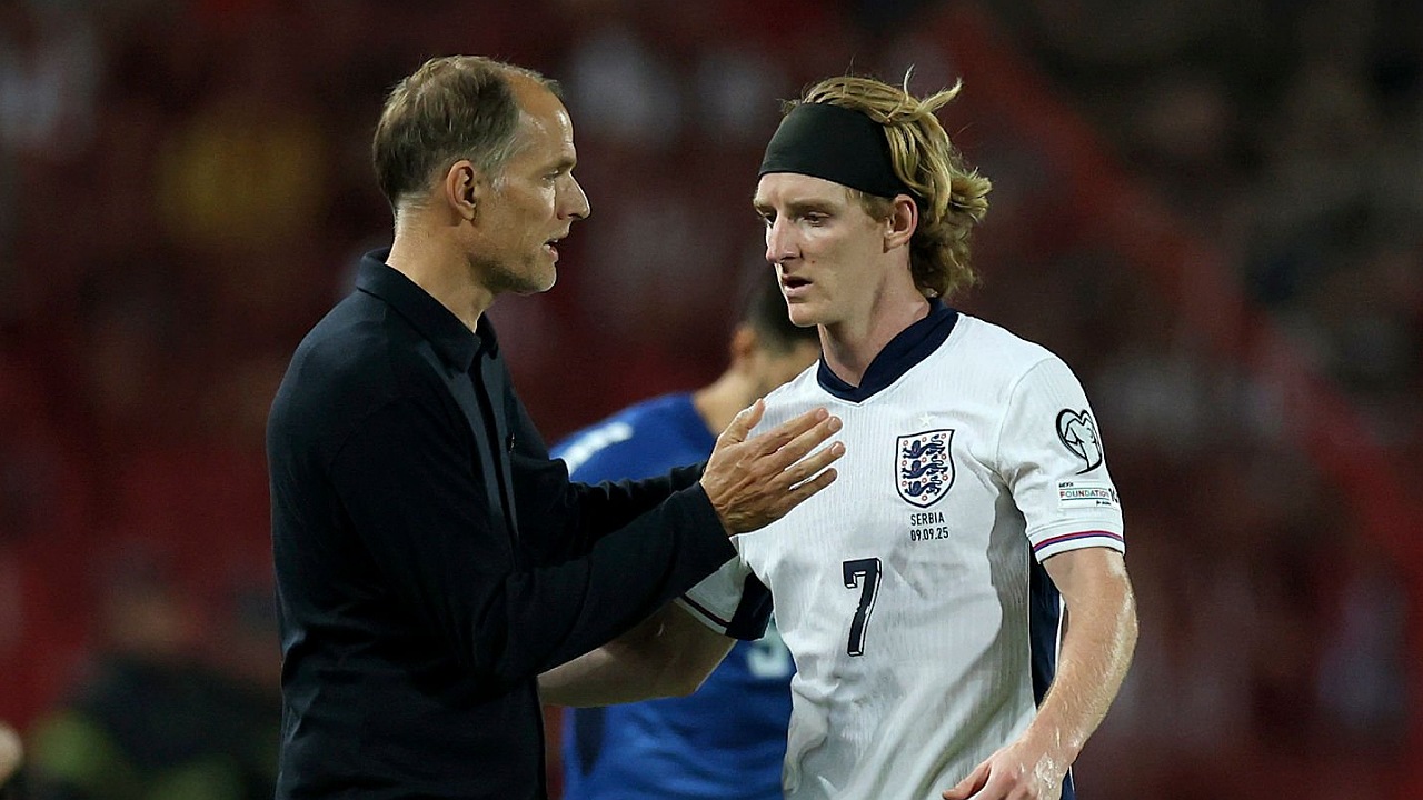 Thomas Tuchel dan Anthony Gordon