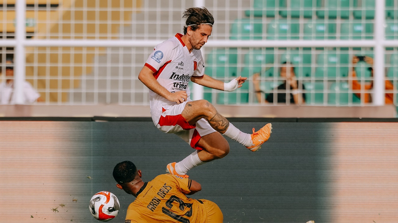 Pemain Bali United, Jordy Bruijn di laga kontra Bhayangkara FC/foto dok Bali United