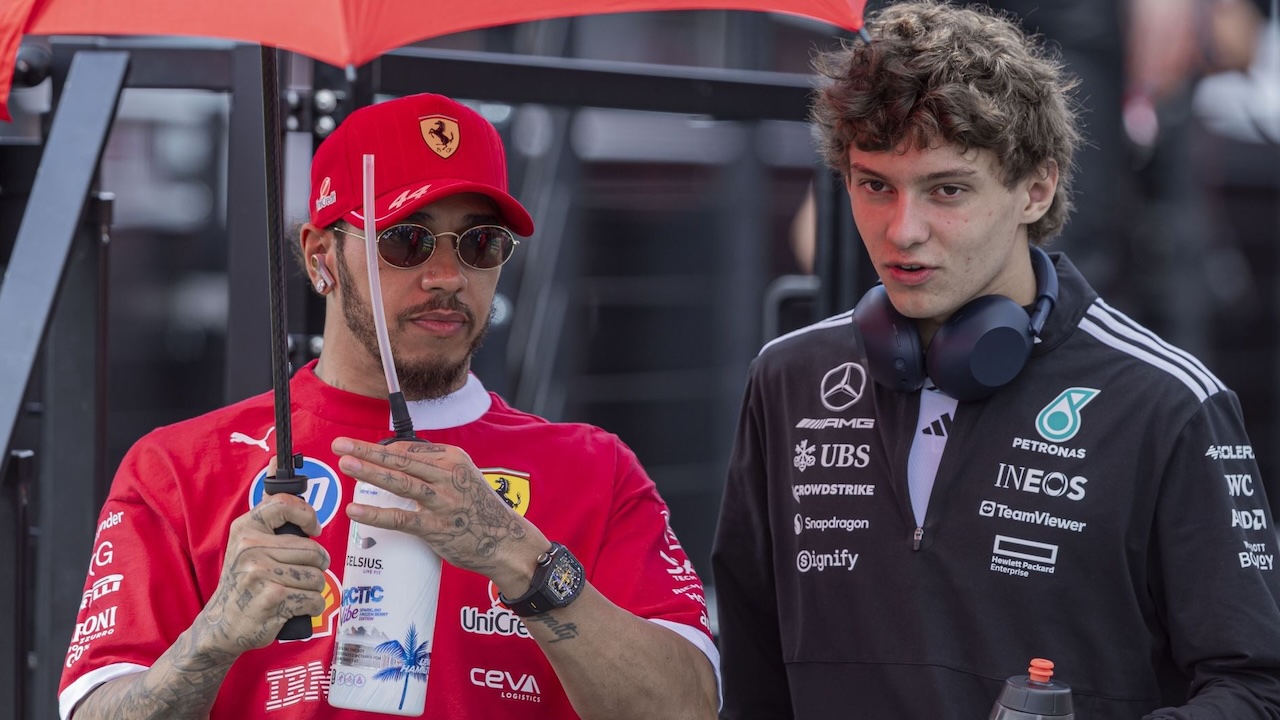 Kimi Antonelli, Lewis Hamilton