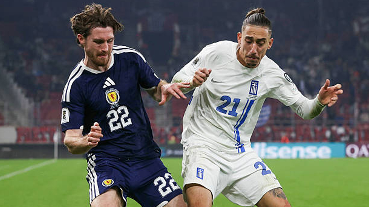 Hasil Pertandingan Kualifikasi WC2026: Yunani 3-2 Skotlandia