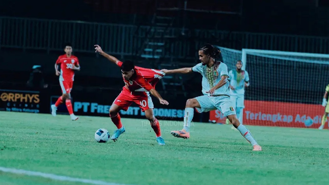 Pemain sayap timnas Indonesia U-23, Rahmat Arjuna
