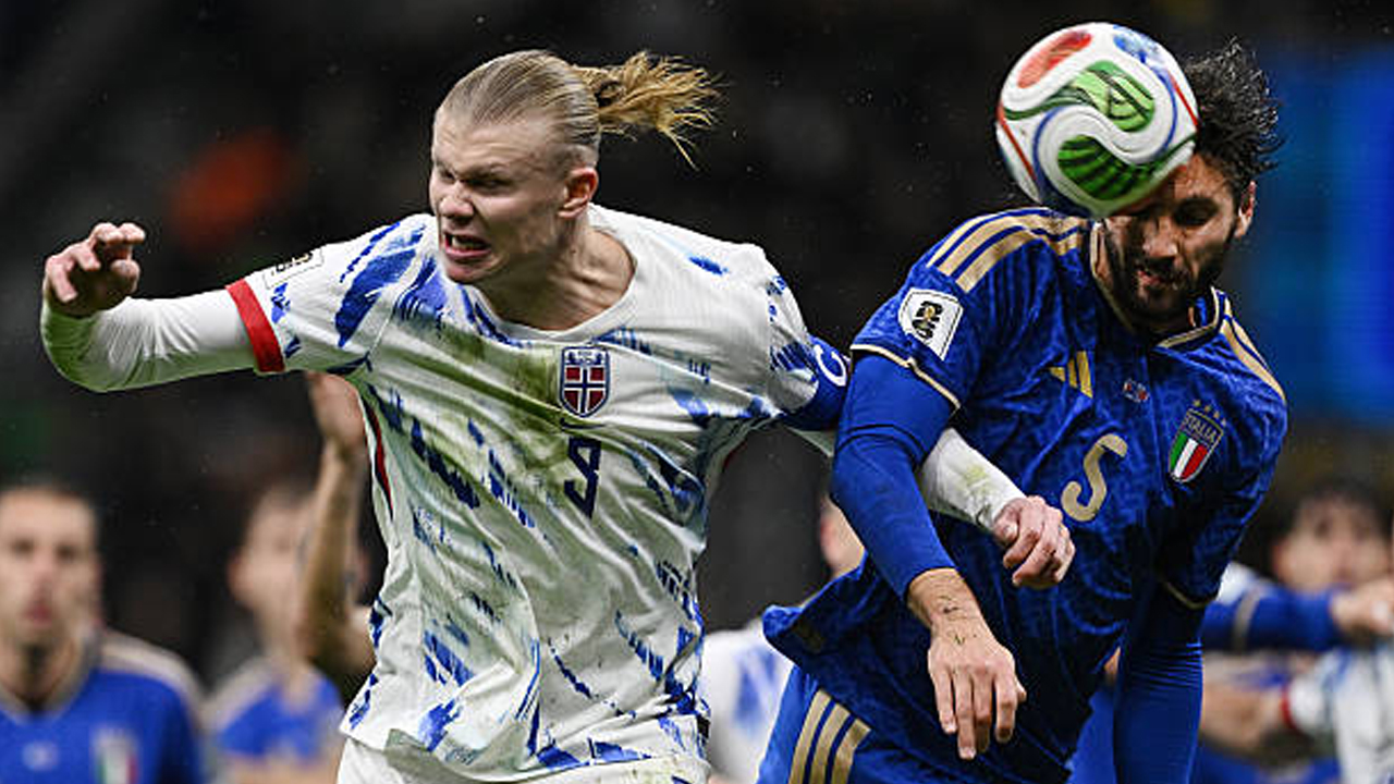 Hasil Pertandingan Kualifikasi WC2026: Italia 1-4 Norwegia