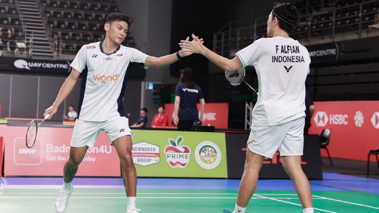 Fajar/Fikri berhasil menang di ronde pertama Australia Open 2025.