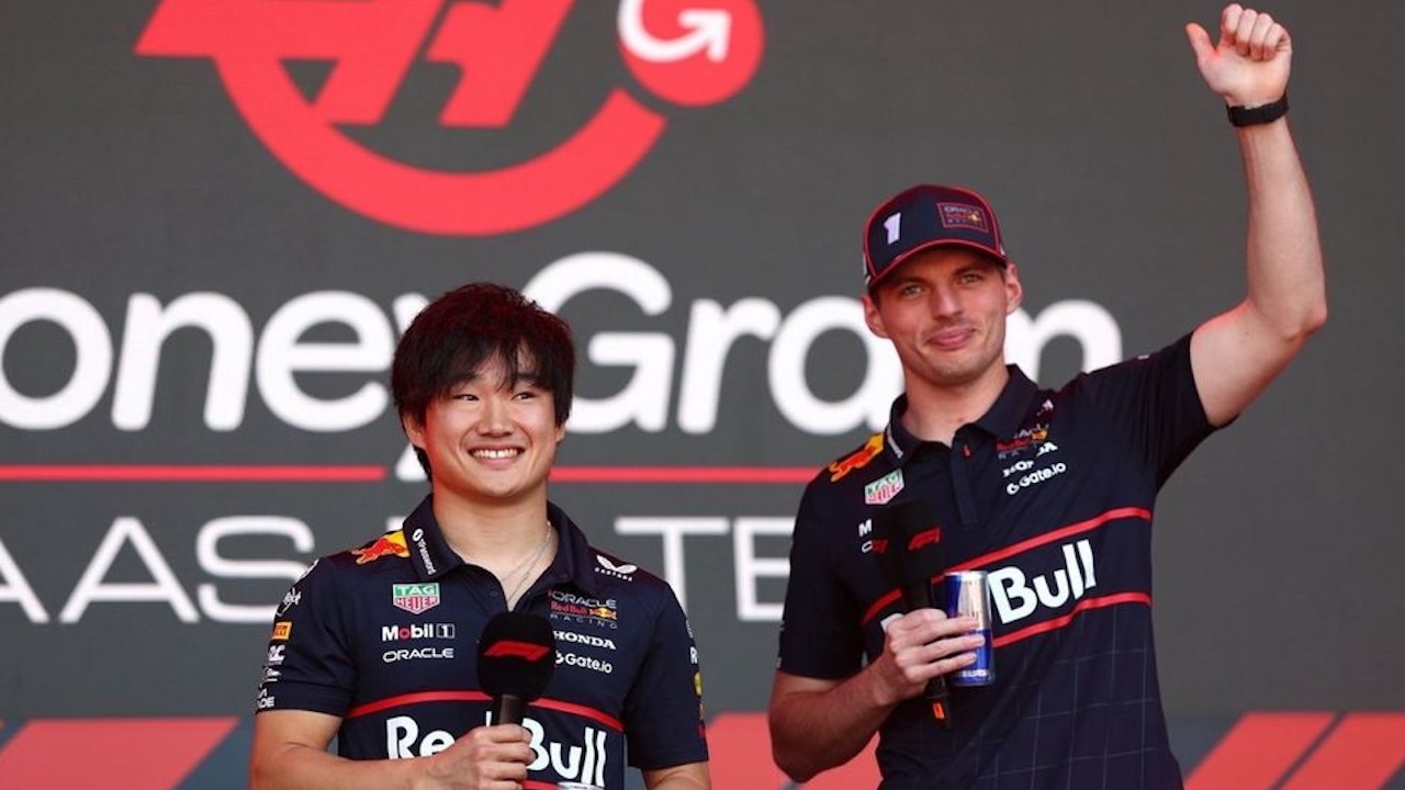 Red Bull, Yuki Tsunoda, Max Verstappen