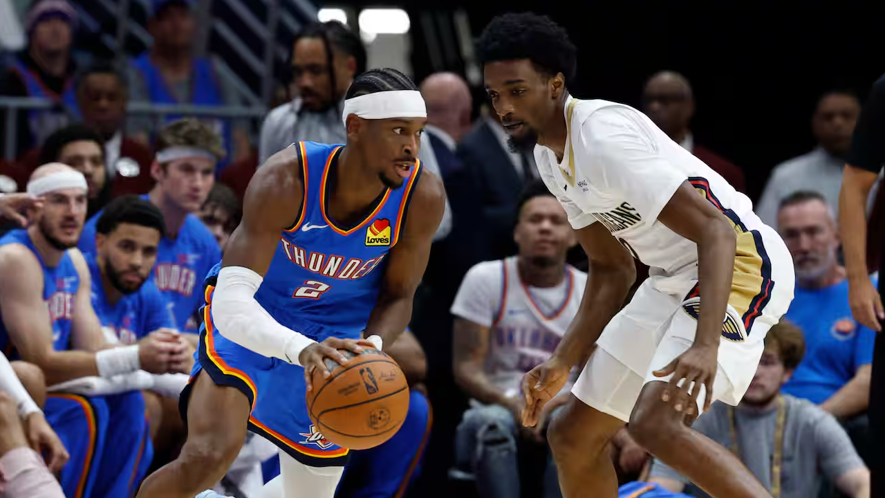 Hasil NBA: Oklahoma City Thunder Gulung New Orleans Pelicans 126-109