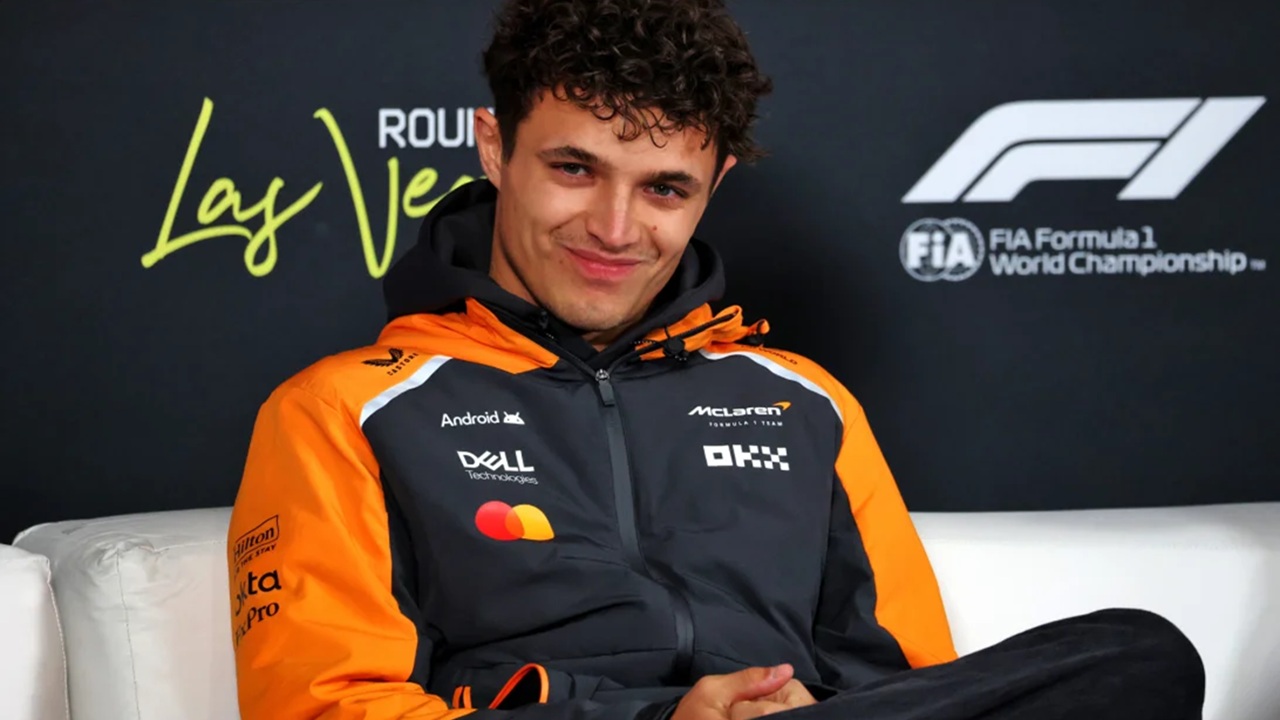 Lando Norris dalam press conference di GP Las Vegas F1 2025