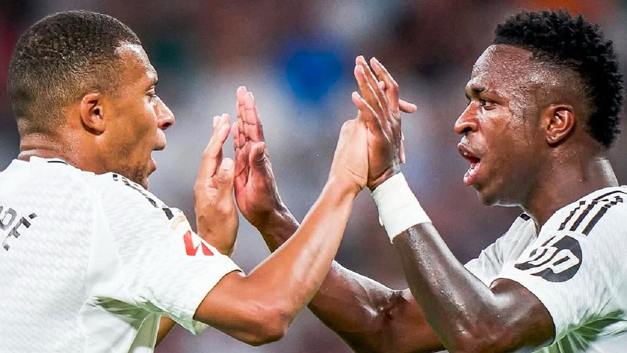 Kylian Mbappe dan Vinicius Jr