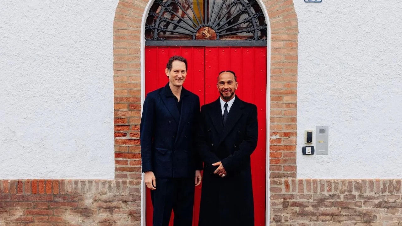 Ferrari, John Elkann, Lewis Hamilton