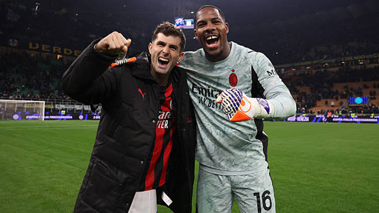 Jadi Aktor Kemenangan Milan Atas Inter, Christian Pulisic Puji Mike Maignan