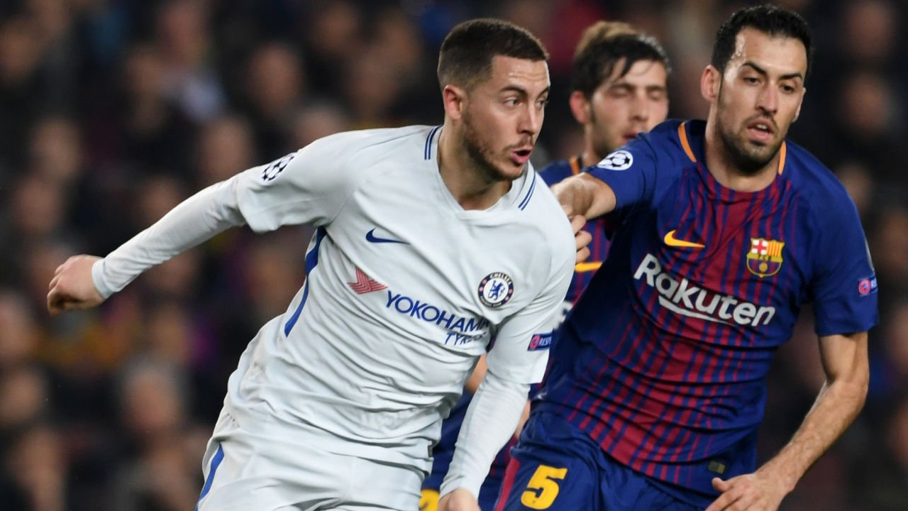 Chelsea vs Barcelona via gettyimages
