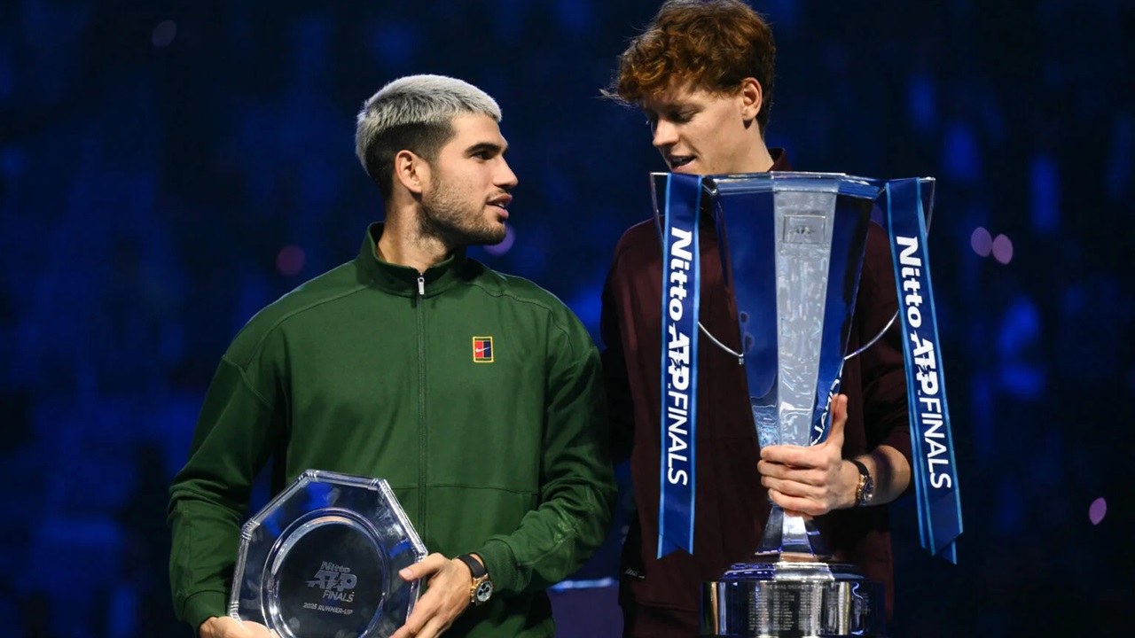 Carlos Alcaraz [kiri] dan Jannik Sinner [kanan] [image: getty images]