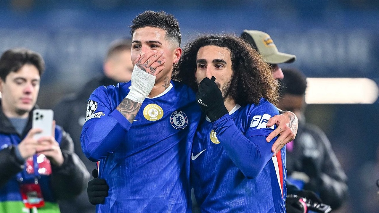 Enzo Fernandez dan Marc Cucurella