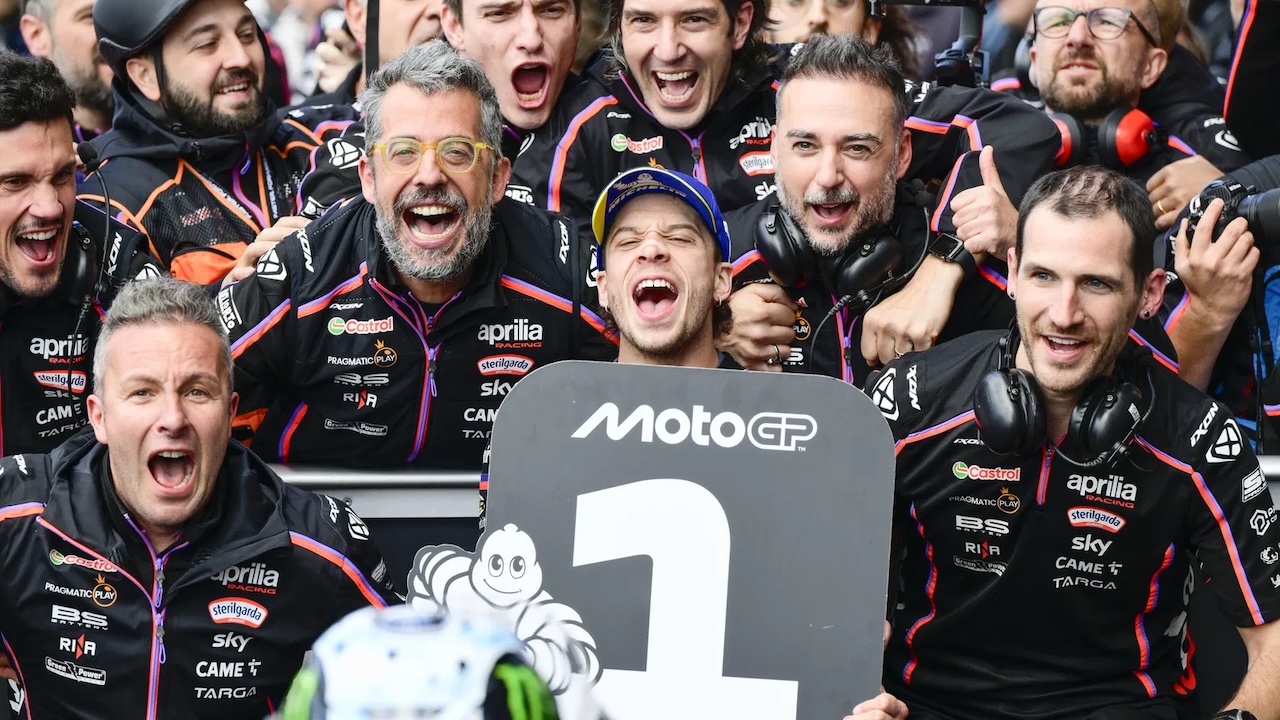 Aprilia Lampaui Target di MotoGP 2025, Kini Bidik Level Lebih Tinggi