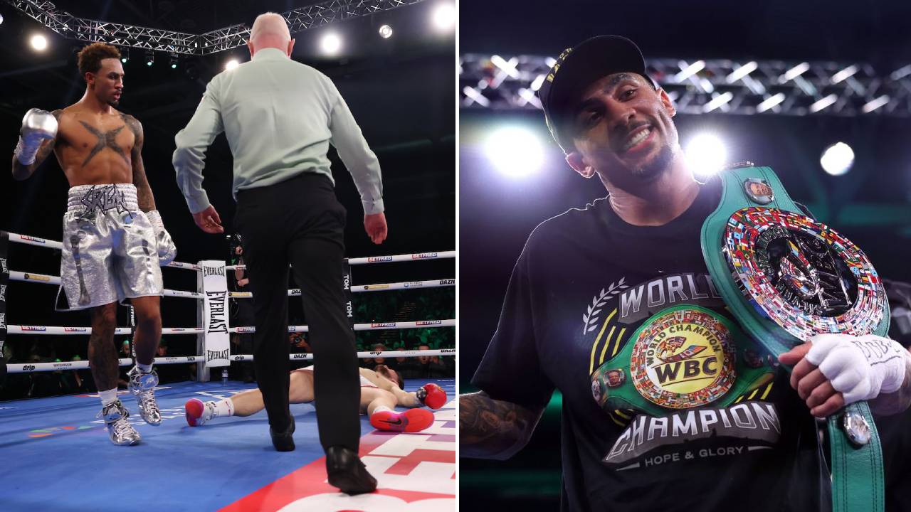 Ben Whittaker menaklukkan Benjamin Gavazi kurang dari dua menit. (Foto: Fight TV)