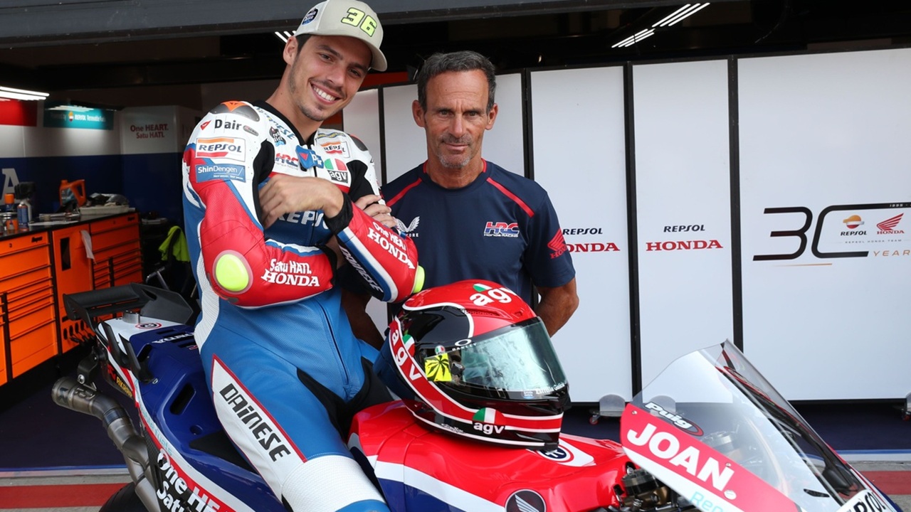 Joan Mir dan Alberto Puig (Bos Honda MotoGP)