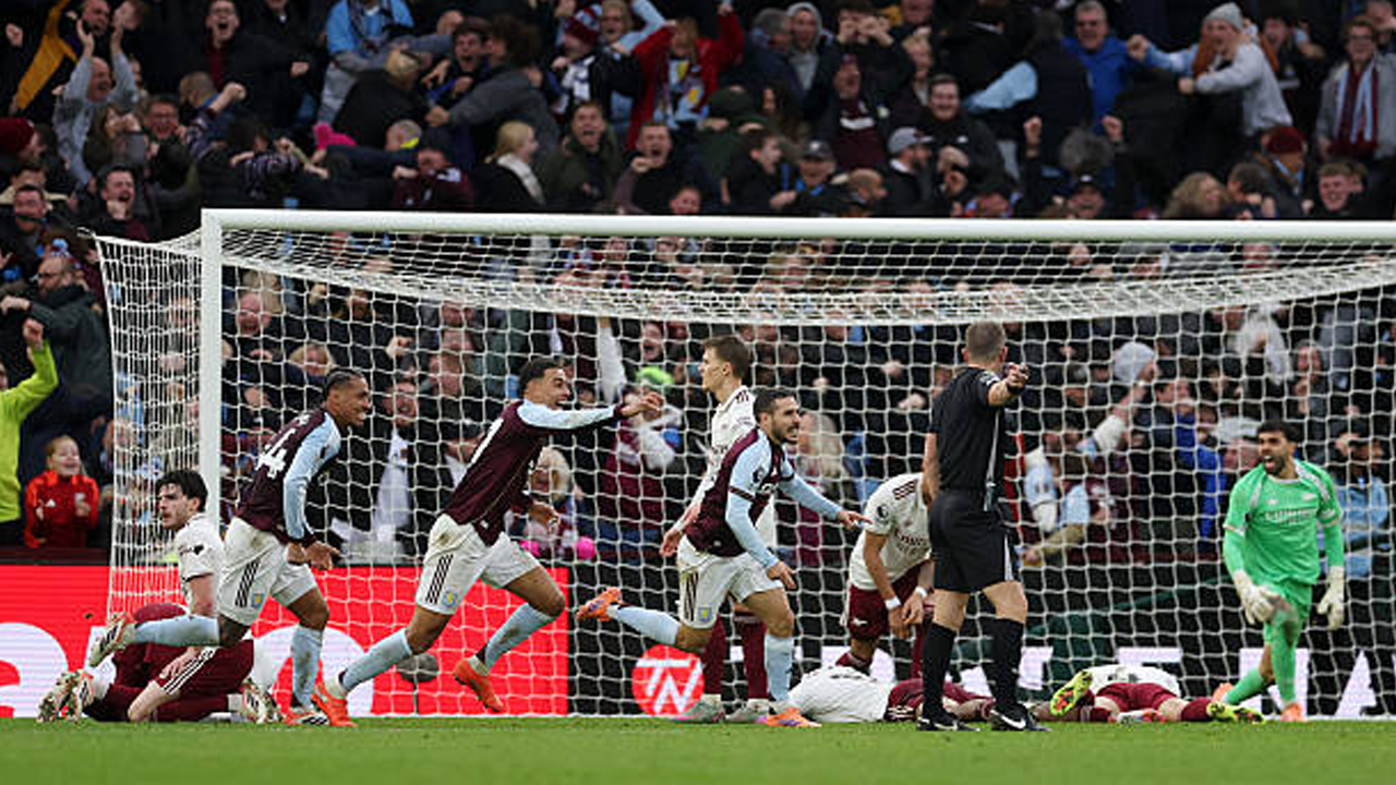 Hasil Pertandingan Premier League: Aston Villa 2-1 Arsenal