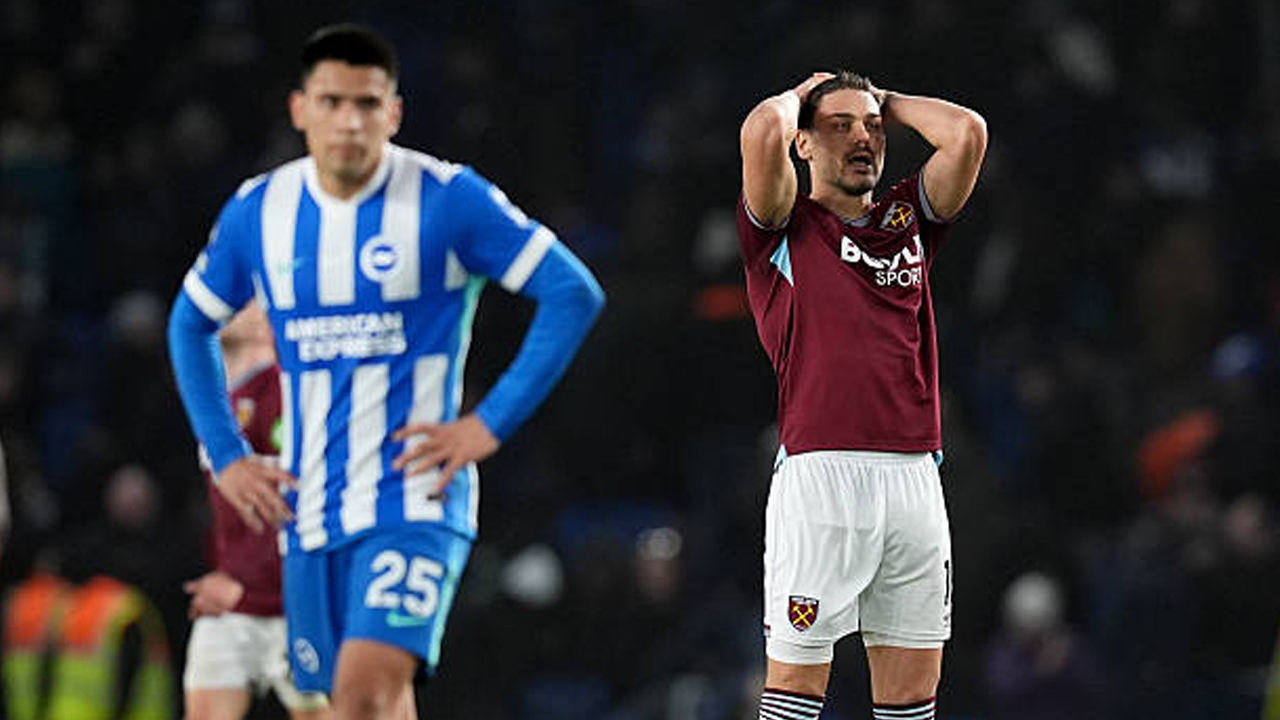 Hasil Pertandingan Premier League: Brighton 1-1 West Ham United