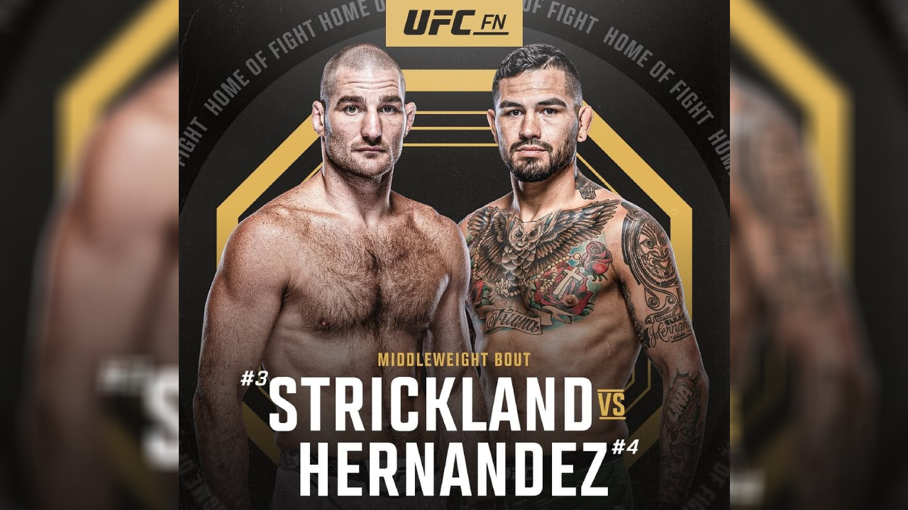 Sean Strickland (kiri) dan Anthony Hernandez. (Foto: Fight TV)