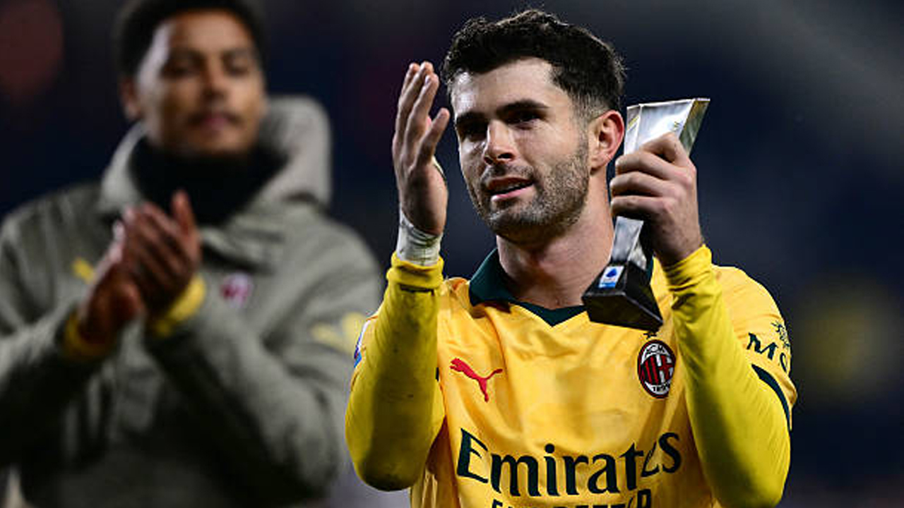 Dua Golnya Bantu AC Milan ke Puncak, Christian Pulisic Hampir Tak Bermain