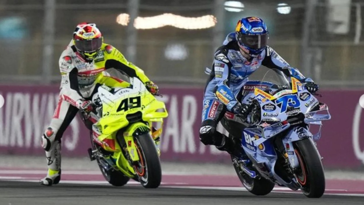 Fabio Di Giannantonio (VR46 Racing Team) dan Alex Marquez (Gresini Racing)