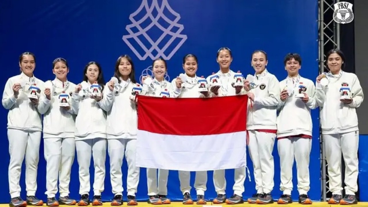 Tim Putri Indonesia Raih Medali Perak Beregu SEA Games 2025