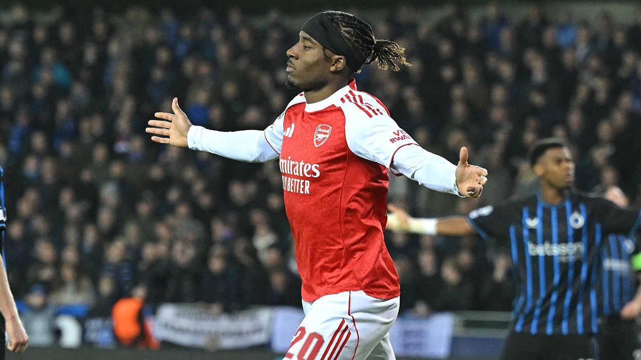Noni Madueke membintangi kemenangan Arsenal atas Club Brugge