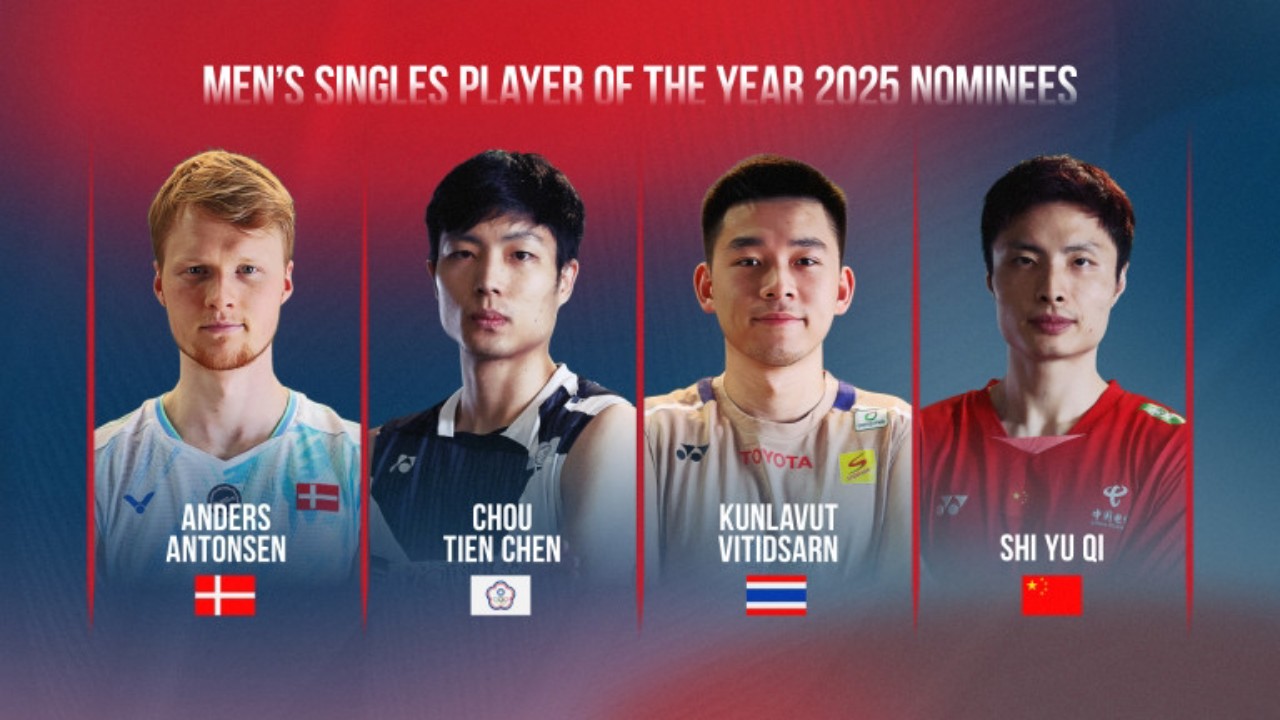 Berikut Nominasi Pemain Terbaik BWF Tahun Ini