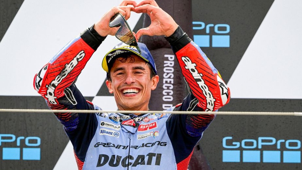 Marc Marquez ketika memperkuat Gresini Racing di MotoGP 2024
