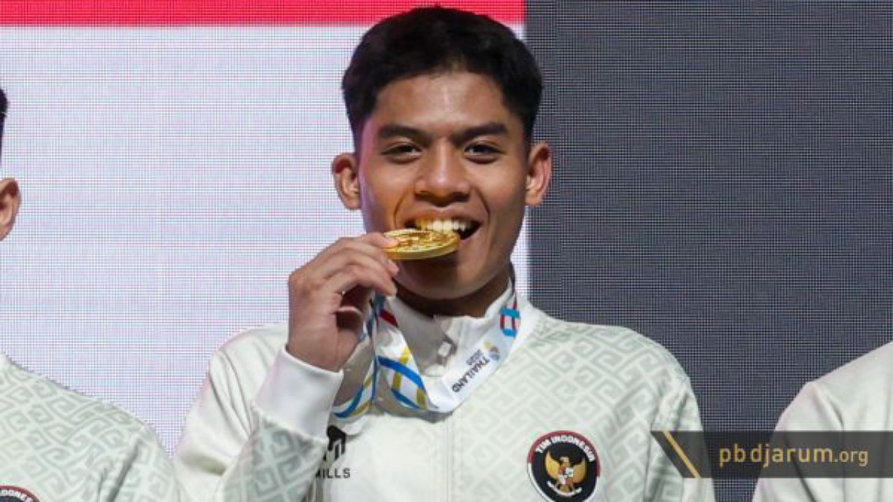 Moh Zaki Ubaidillah Penentu Kemenangan Beregu Putra Indonesia
