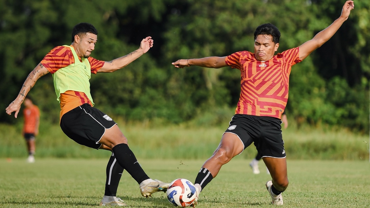 Latihan skuat Borneo FC dalam masa persiapan