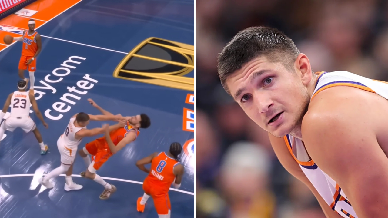 Grayson Allen mengaku tidak setuju dengan keputusan wasit dan merasa aksinya masih dalam batas fisikalitas yang terjadi sepanjang laga. (Foto: AP)