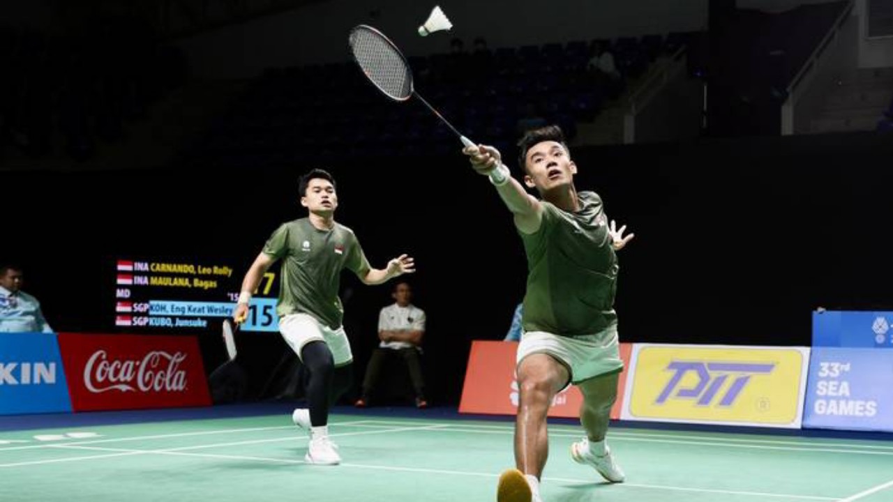 Leo/Bagas Kandas di Semifinal SEA Games Thailand 2025