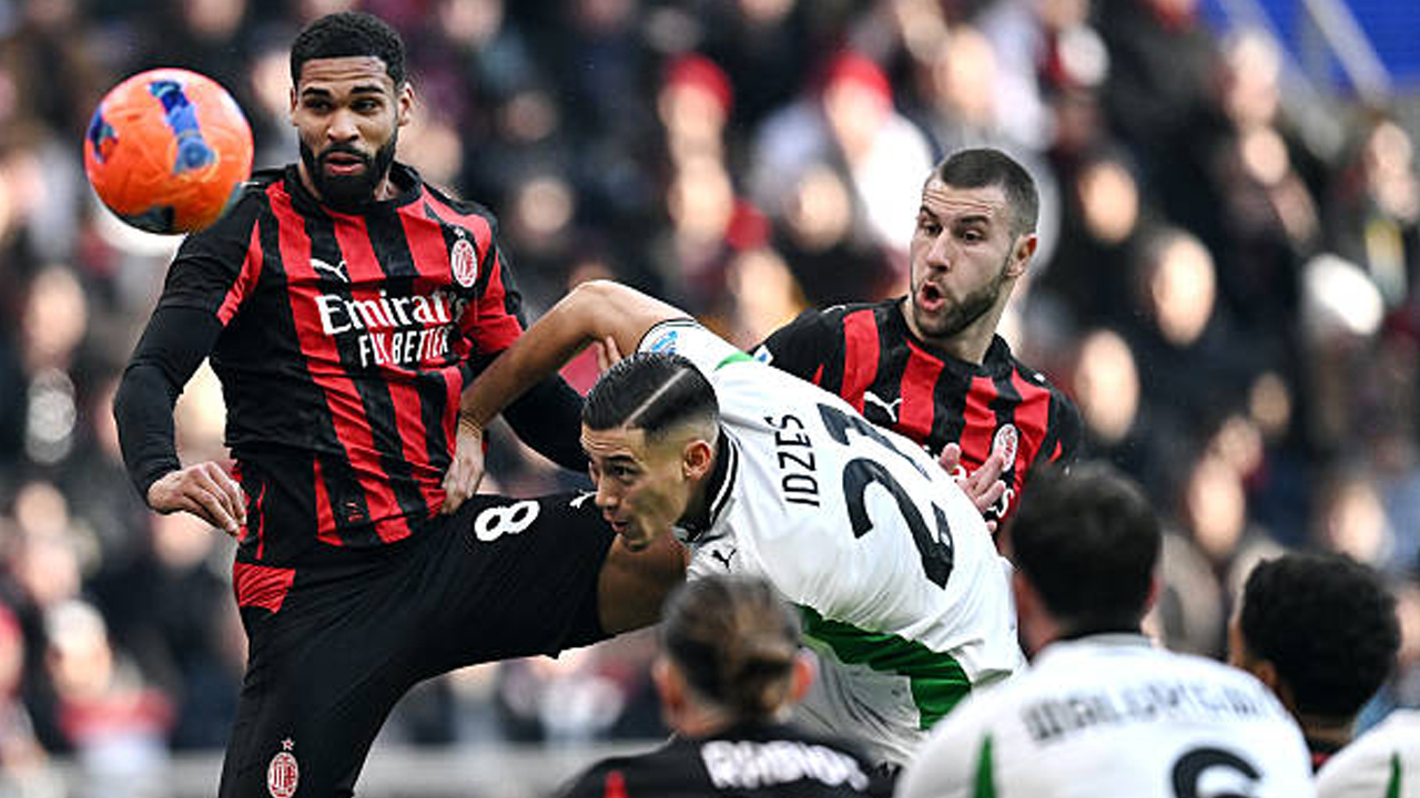 Hasil Pertandingan Serie A Italia: AC Milan 2-2 Sassuolo