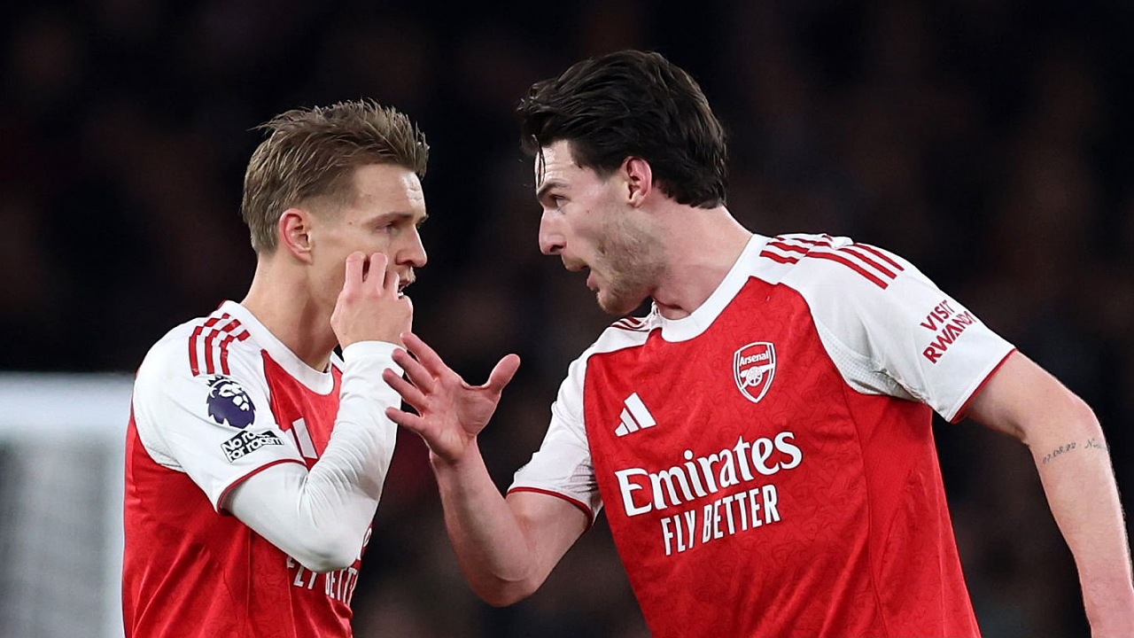 Martin Odegaard dan Declan Rice