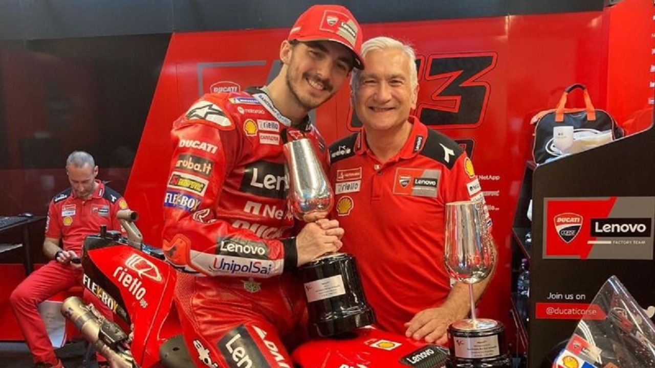 Davide Tardozzi dan Francesco Bagnaia