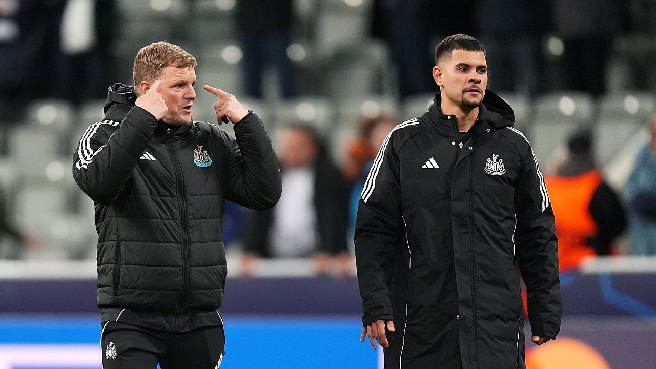 Eddie Howe dan Bruno Guimaraes