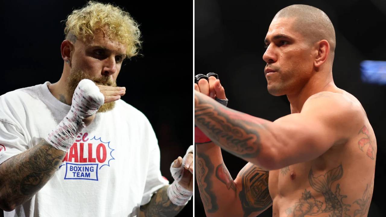 Jake Paul (kiri) dan Alex Pereira. (Foto: Fight TV)