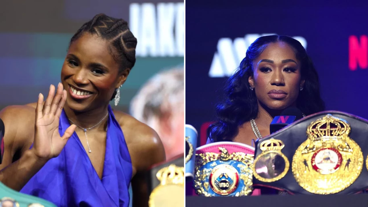 Alycia Baumgardner (kanan) dan Caroline Dubois. (Foto: Fight TV)