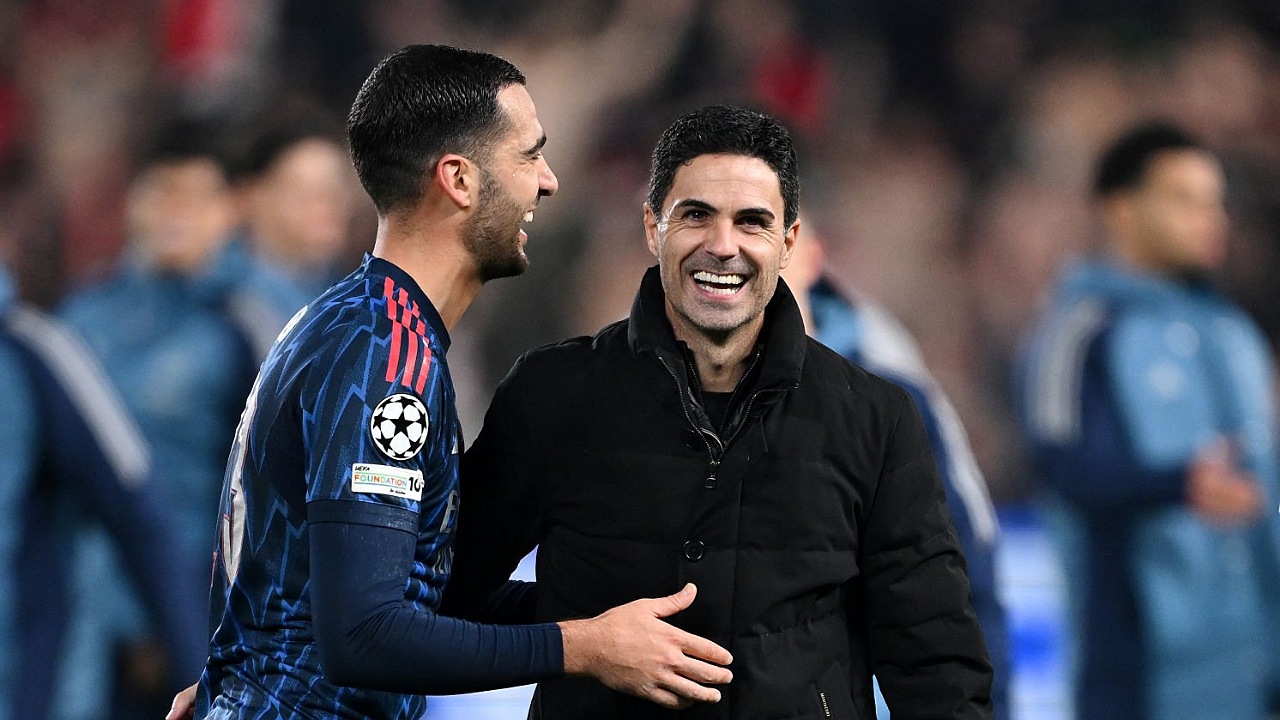 Mikel Merino dan manajer Arsenal, Mikel Arteta