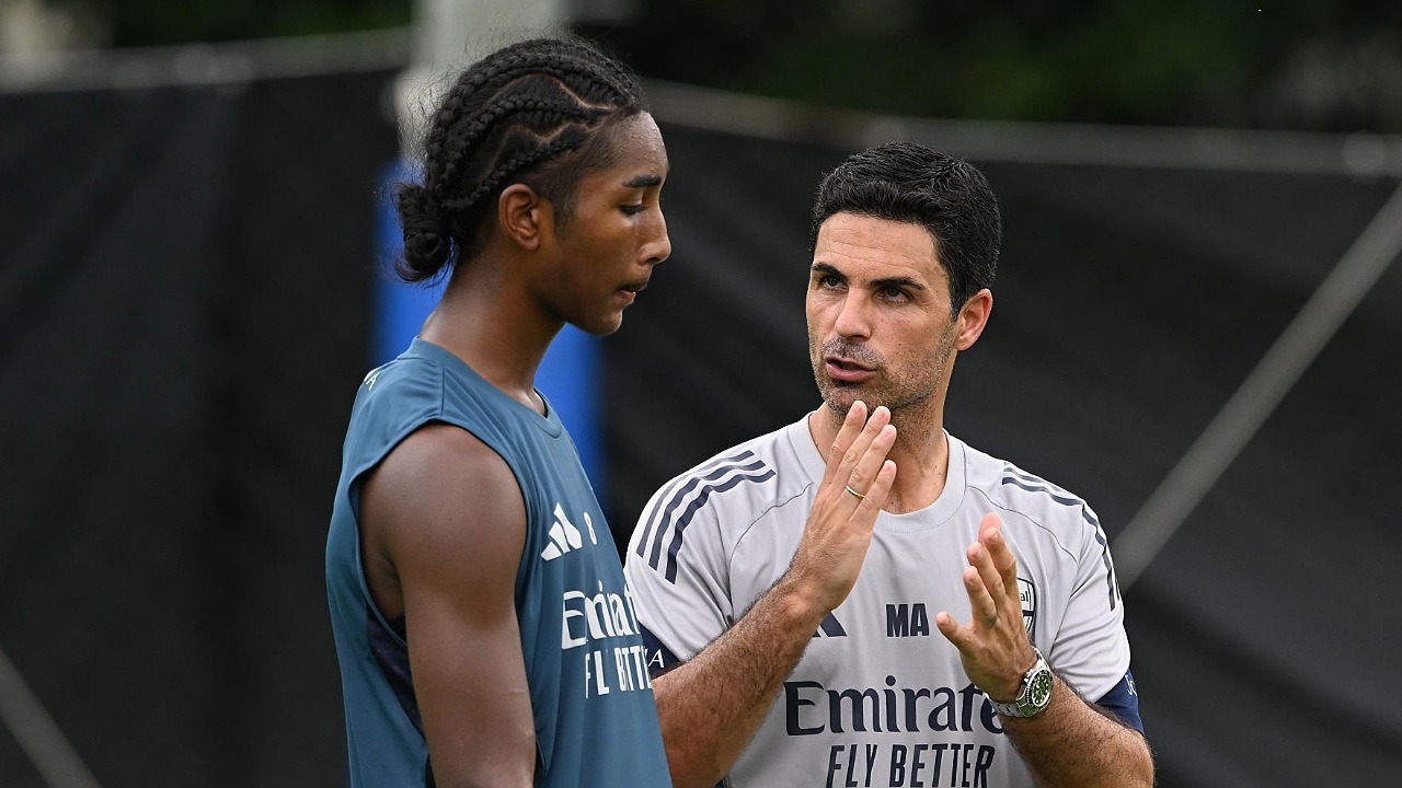 Marli Salmon dan manajer Arsenal, Mikel Arteta