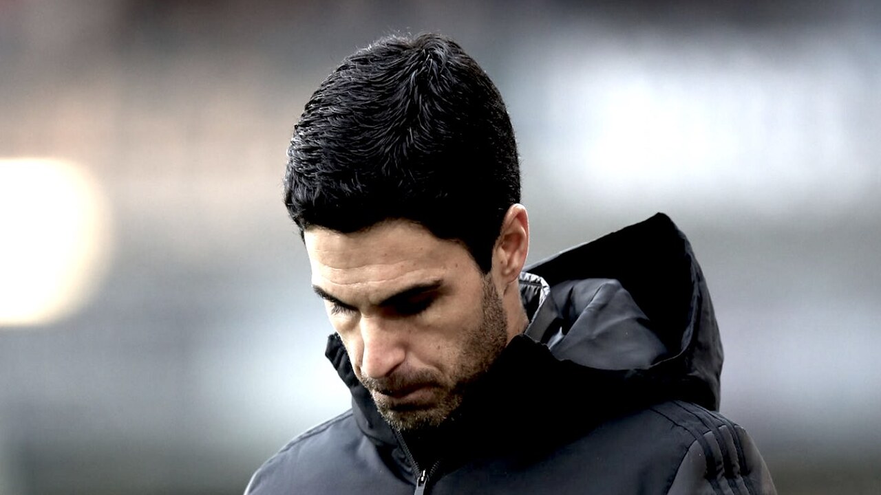 Enam tahun gagal sumbangkan trofi Premier League di Arsenal, Mikel Arteta mulai realistis dengan masa depannya di Emirates Stadium / via Getty Images