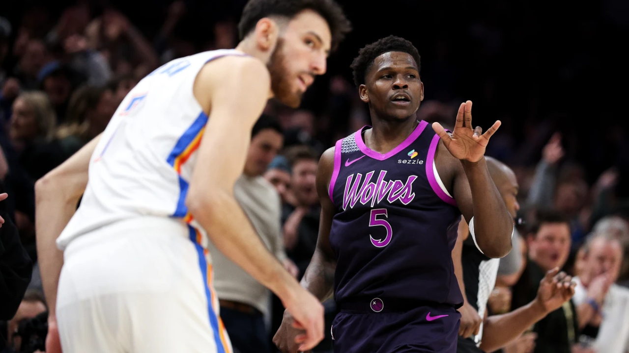 Anthony Edwards Kembali Gemilang, Wolves Beri Thunder Kekalahan Ketiga