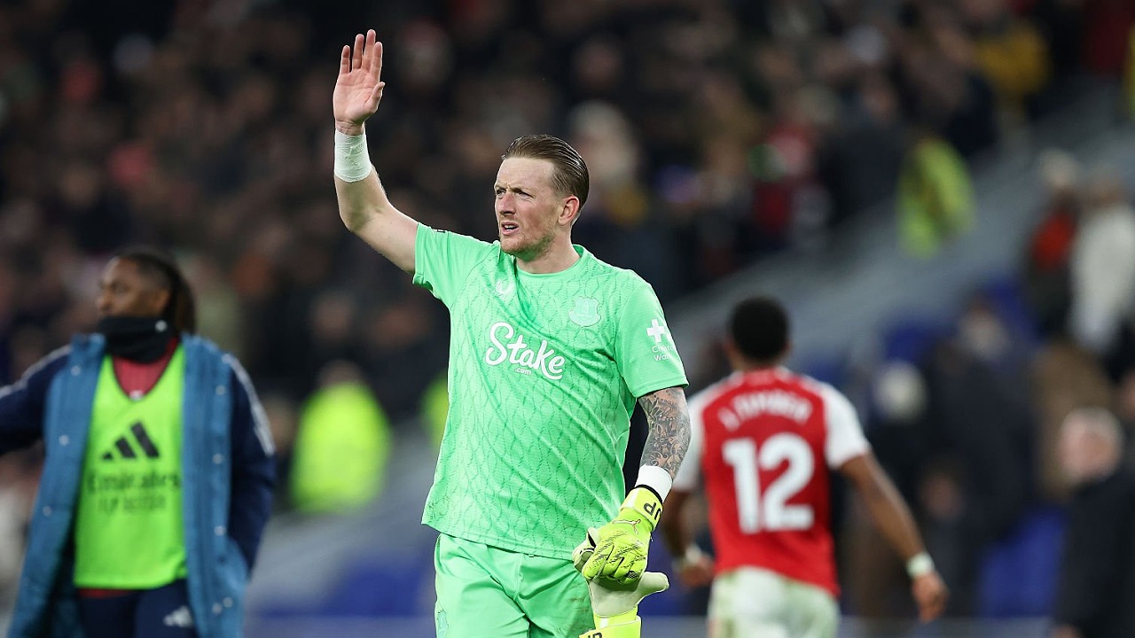 Jordan Pickford Bangga Everton Bikin Arsenal Kesulitan Meski Kalah Tipis