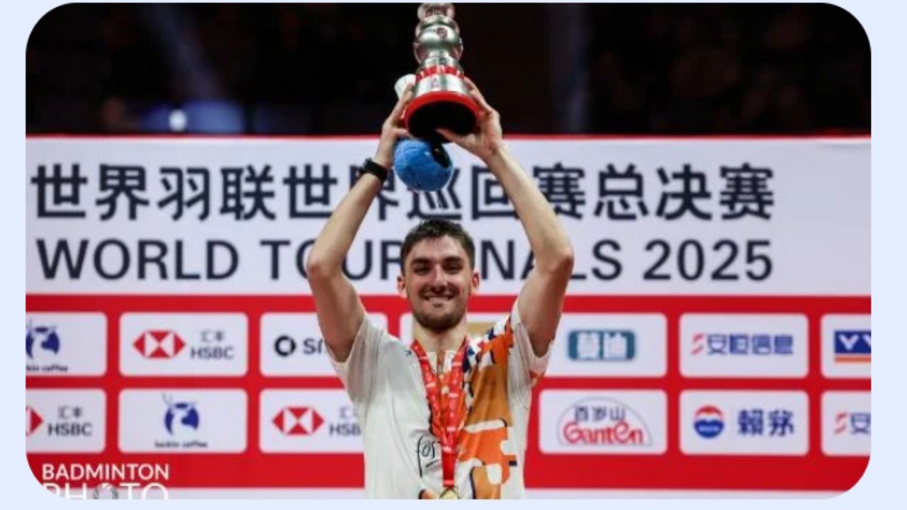 Christo Popov Pemain Pertama Prancis Menangi BWF World Tour Finals