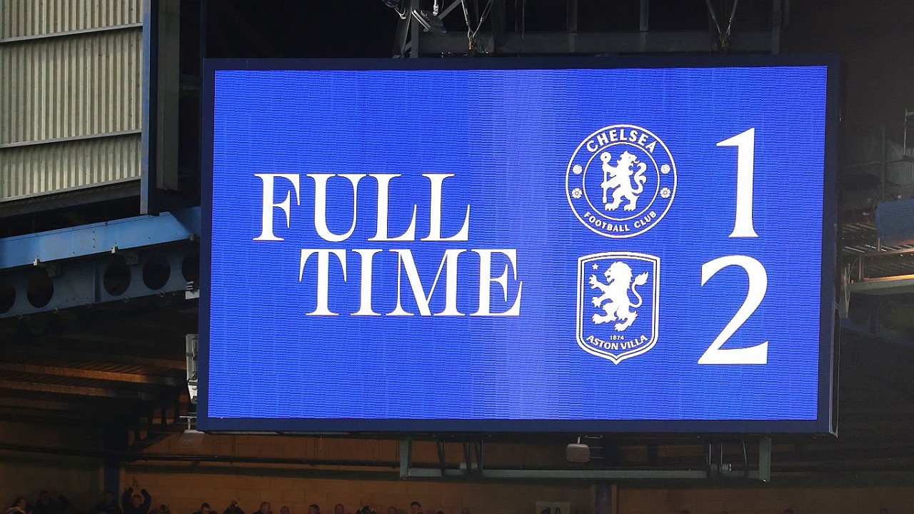 Chelsea takluk dari Aston Villa di Stamford Bridge, 27 Desember 2025