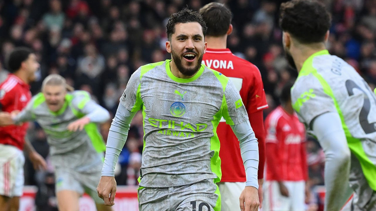 Hasil Pertandingan Premier League: Nottingham Forest 1-2 Manchester City