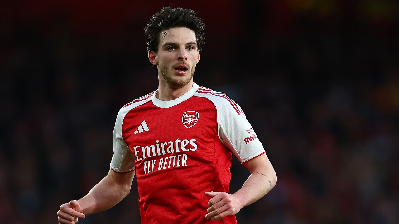 Declan Rice menjadi sosok kunci di lini tengah Arsenal