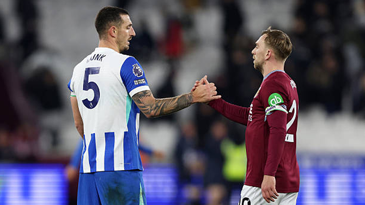 Hasil Pertandingan Premier League: West Ham United 2-2 Brighton