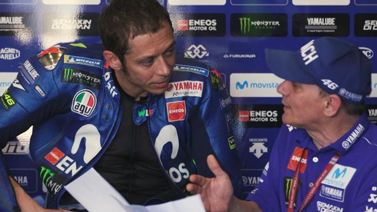 Valentino Rossi dan Luca Cadalora